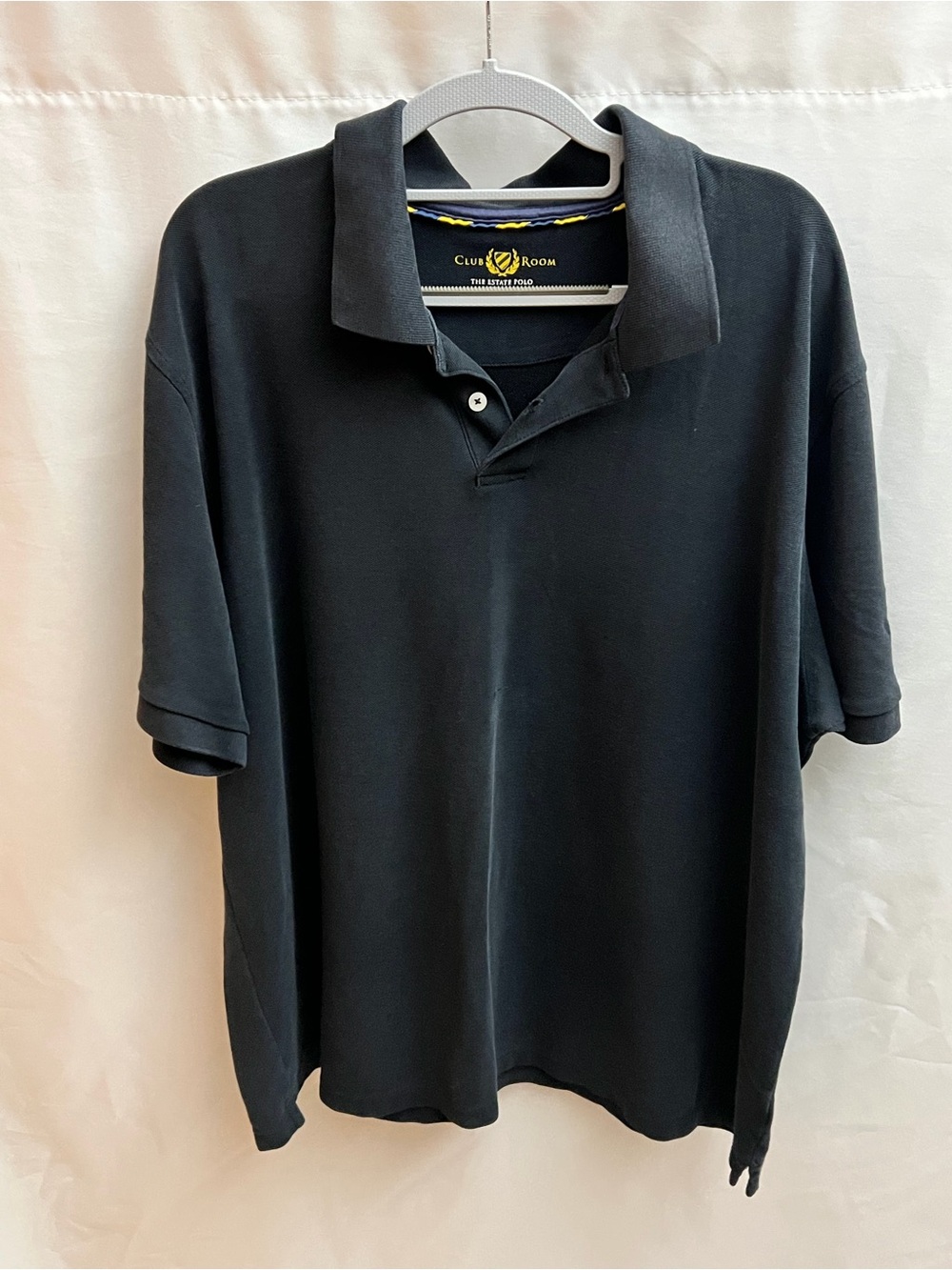 Club Room The Estate Polo Men’s XXL Black Short Sleeve Polo Shirt